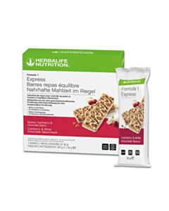 Herbalife Riegel Formula 1 Express Cranberry & White Chocolate, 7 × 56 g